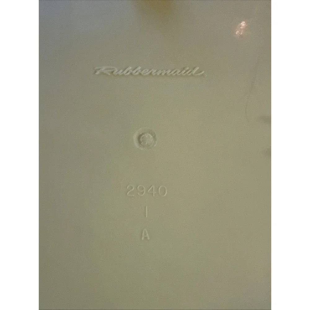 MCM Vintage Pale Yellow Atomic Burst RUBBERMAID Wastebasket 10